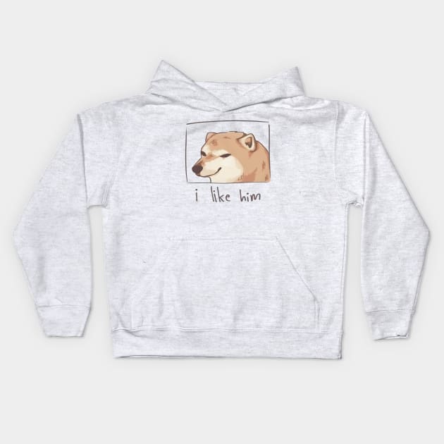 I like him Kids Hoodie by Daniac's store